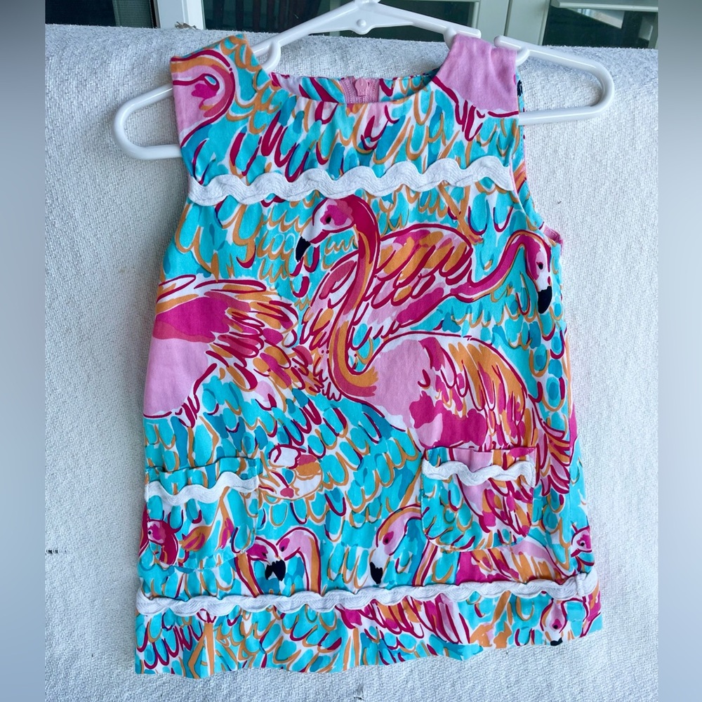 Lilly Pulitzer adorable Flamingo Dress 2T